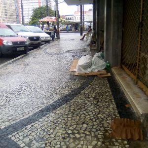 Flagrante da miséria no centro do Recife
