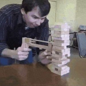 Ganhando sempre no jenga