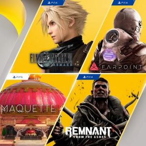 ‘Final Fantasy VII Remake’, ‘Maquette’, ‘Farpoint’ e ‘Remnant: From the Ashes’ serão os jogos gratuitos da PS Plus em Março