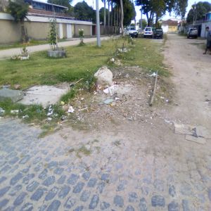 Lixo retirado da Praça (Antes e Depois)