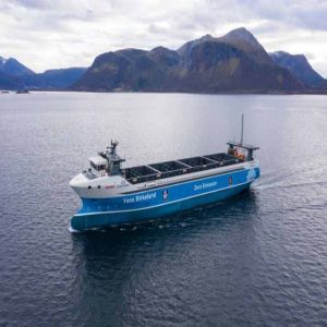 Entregue o primeiro navio autónomo e elétrico do mundo