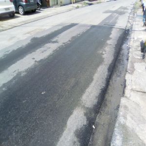 Vazamento corrigido e buraco fechado pela Compesa (Antes e Depois)