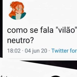 Como se fala vilão com pronome neutro?