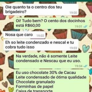 Cento dos docinhos está caro
