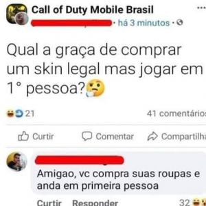Sobre comprar skin em jogo