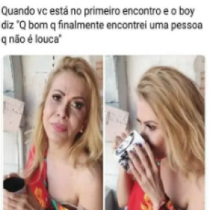 Quando você está no primeiro encontro com o boy e...