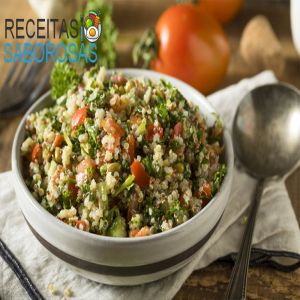 Receita de Tabule: Tabule é um prato libanês de salada, frequentemente degustado como um aperitivo. 