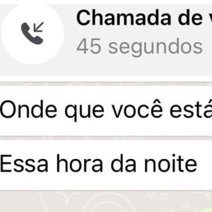 Mando logo foto que é pra não ter desconfiança