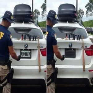 Dispositivos para esconder placa do carro