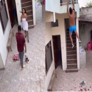 Homem flagra esposa com amante em sua cama; veja o vídeo