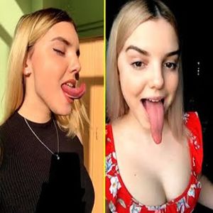 Russa com língua enorme faz sucesso na internet