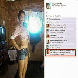 Xavecando a linda e maravilhosa novinha no Facebook!