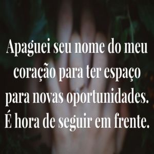 Apaguei seu nome do meu coração