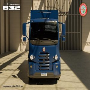 Caminhão FNM 32 aparece com motor elétrico de 350cv