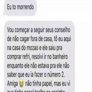 A história hilária da garota que foi soltar um “barro” na casa do namorado e passou a pior vergonha de sua vida