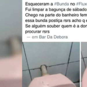 Aquele momento em que você se surpreende no banheiro