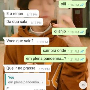 Existe algum tipo de preconceito nessa conversa ou não?