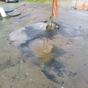 Vazamento em um cruzamento