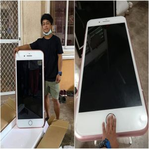 Adolescente compra um iPhone barato online e obtém uma mesa de centro em formato de iPhone