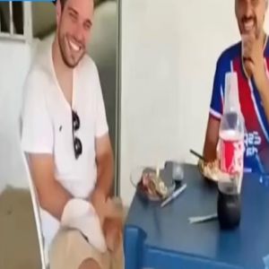 Portugueses confundem sítio com restaurante e comem com família