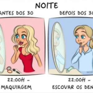 A vida antes e depois dos 30 anos de idade