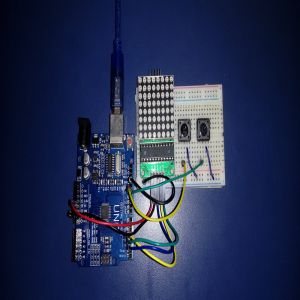 Contador de cliques com o Módulo MAX7219 - Arduino 