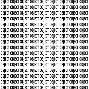 Encontre a palavra ‘OBJETO’ nesta imagem