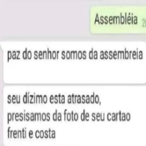 A criminalidade está aplicado golpe até nos irmãos da Igreja Assembleia