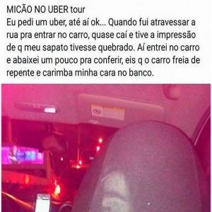 Pagando mico no uber