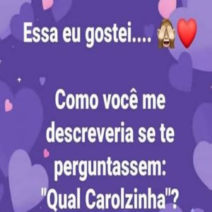 Como você me descreveria se te perguntassem: