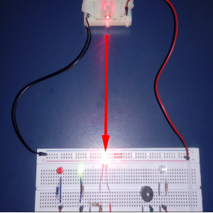 Alarme com laser e sensor de luz LDR 