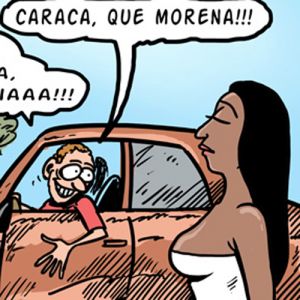 Esse soldado não pode ver um rabo de saia