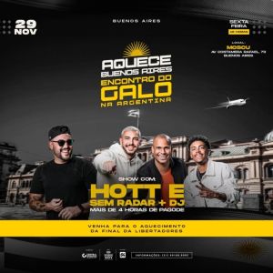 “Aquece Buenos Aires – O Encontro do Galo” vai receber torcedores com festa na Argentina