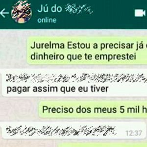 Cobrou o dinheiro emprestado e recebeu proposta complicada
