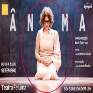 Ânima - novo espetáculo da filósofa Lúcia Helena Galvão estreia dia 6 de setembro, em curtíssima temporada, no Teatro Feluma