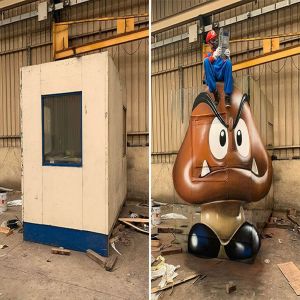 Grafites 3D em lugares abandonados feitos pelo artista de rua Pierrot