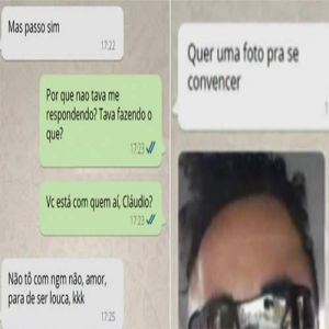 Homem é pego após mentir e esposa observar 