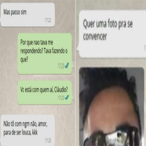 Homem é pego após mentir e esposa observar 
