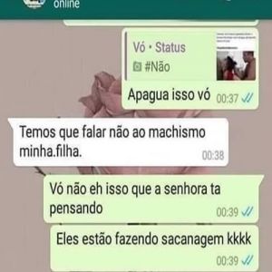 Quando sua Avó é inocente no Whatsapp