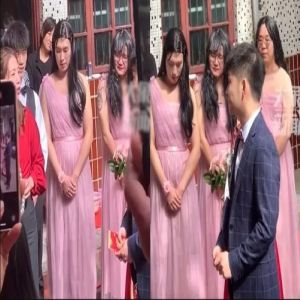 Há algo estranho nessas damas de honra