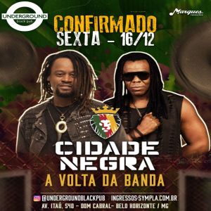 Banda Cidade Negra anuncia show em BH com Toni Garrido e Bino Farias