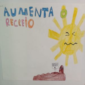 Crianças brigam por mais descanso na Escola de Belo Horizonte, cartazes são amplamente divulgados