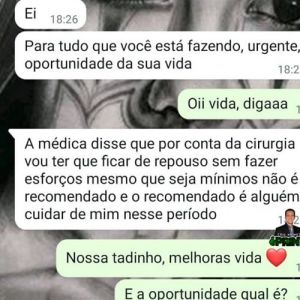 Uma grande oportunidade para você cuida de mim