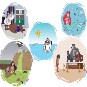 Baptiste Drausin: ilustrador francês coloca personagens da cultura pop com problemas atuais