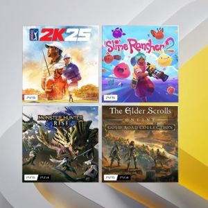 PGA Tour 2K25, Monster Hunter Rise, Slime Rancher 2 e The Elder Scrolls Online Collection: Gold Road são os jogos gratuitos da PS Plus em Março