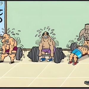 Enquanto isso na academia