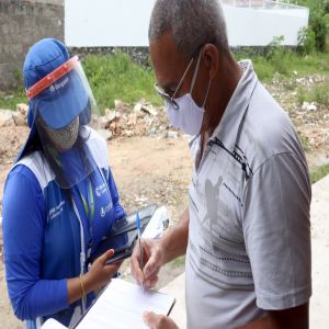 Recadastramento na Ilha