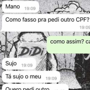 Pedindo um novo CPF