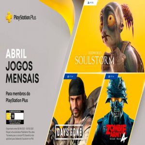 PS Plus de abril tem Days Gone, Oddworld e mais