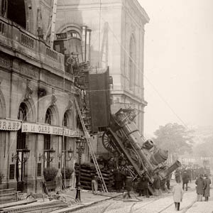 O trem de Montparnasse, o acidente mais famoso da história